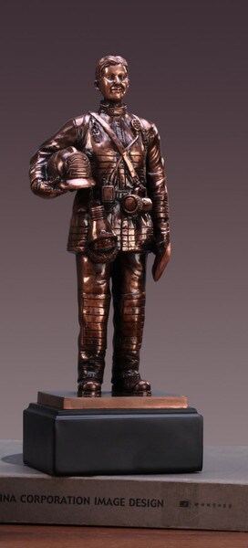 Woman Firefighter Sculpture Memorial Tribute Figurines Statue